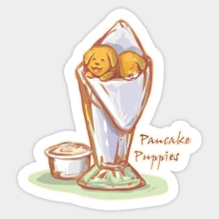 Pancake Puppies Love to Snuggle Sticker